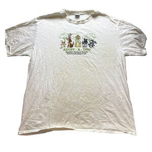 VTG Crazy Shirts Adult Extra Large Adopt A Dog Hawaiian Humane Society Y2K Mens